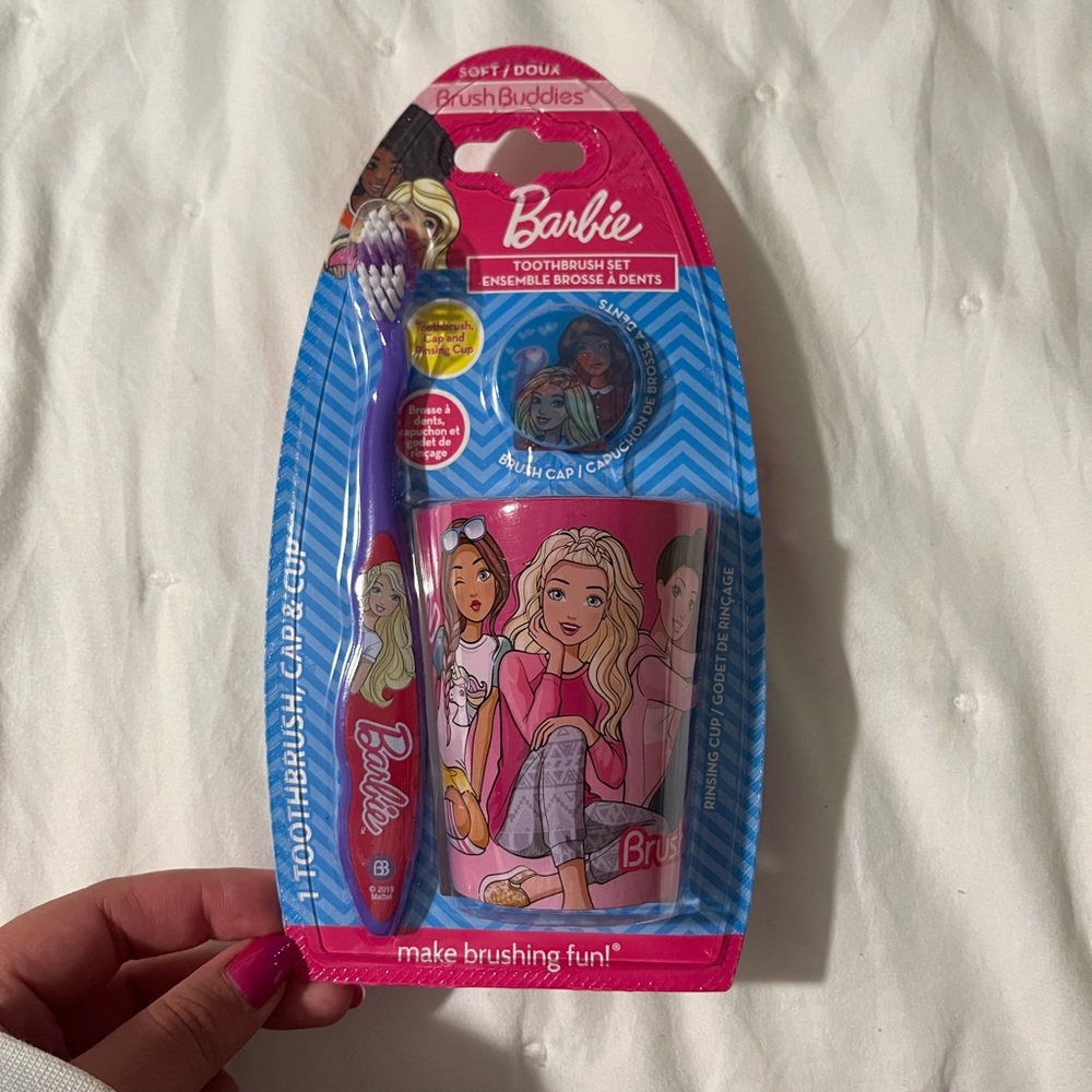 Barbie 3pc Toothbrush Set